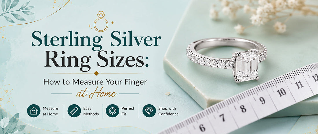 Sterling Silver Ring Sizes: How to Measure Your Finger at Home