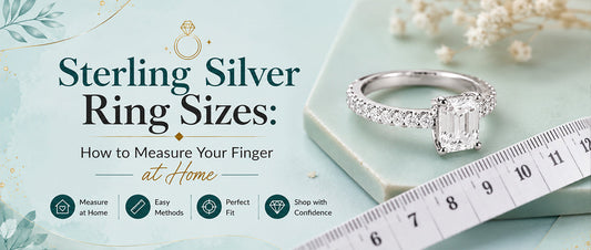 Sterling Silver Ring Sizes: How to Measure Your Finger at Home
