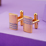 Silver Vintage Retro Cufflinks With 14K Gold Plated Gold Vermeil (2.5 Micron)