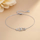 Valentine Kissing Fish Anklet In 925 Sterling Silver With 14K Gold Plated Gold Vermeil (2.5 Micron)