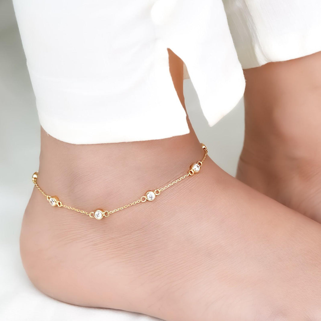 925 Sterling Silver Anklets for Women Online | Zalkari