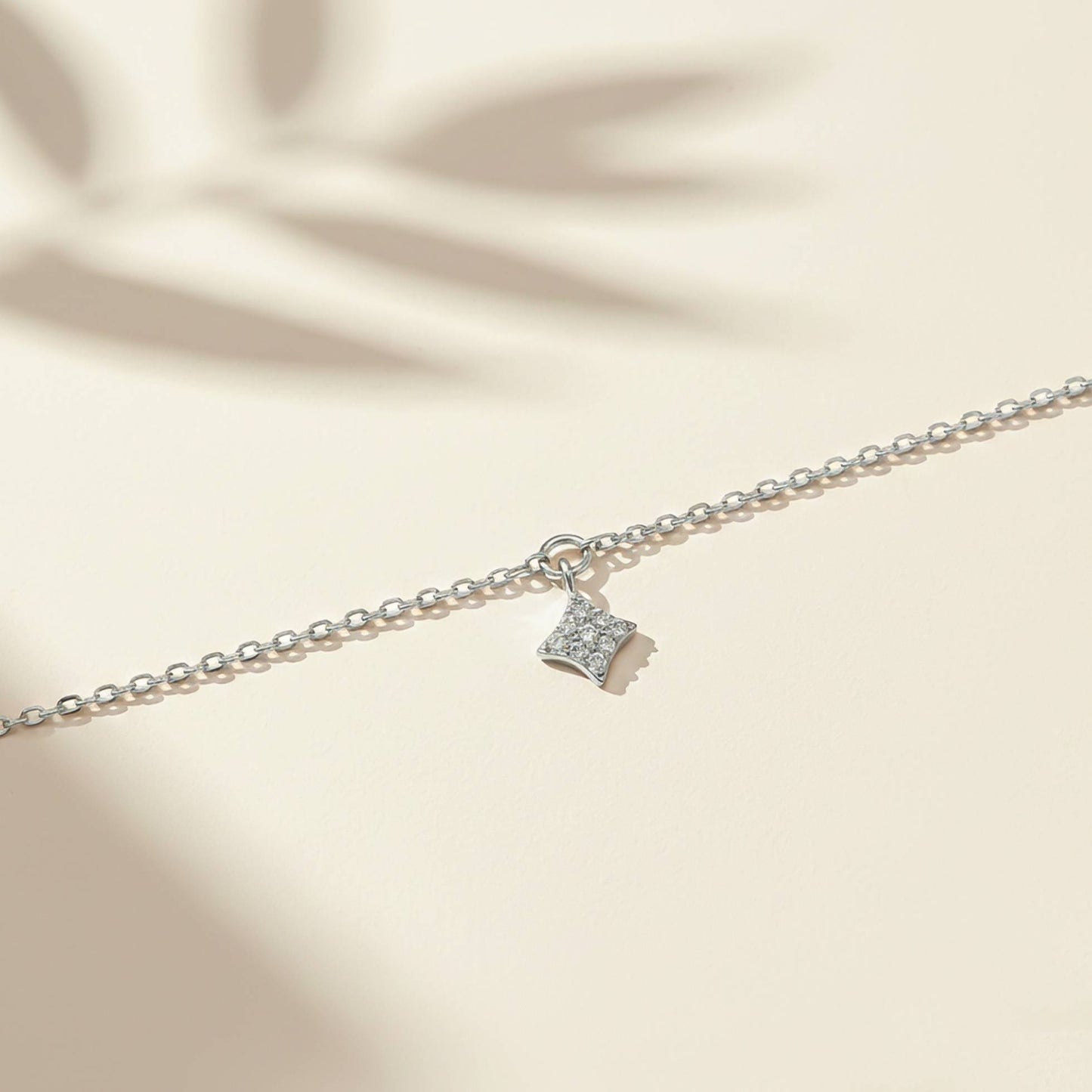 Sterling Silver Dusk Till Dawn Anklet For Women With 14K Gold Plated