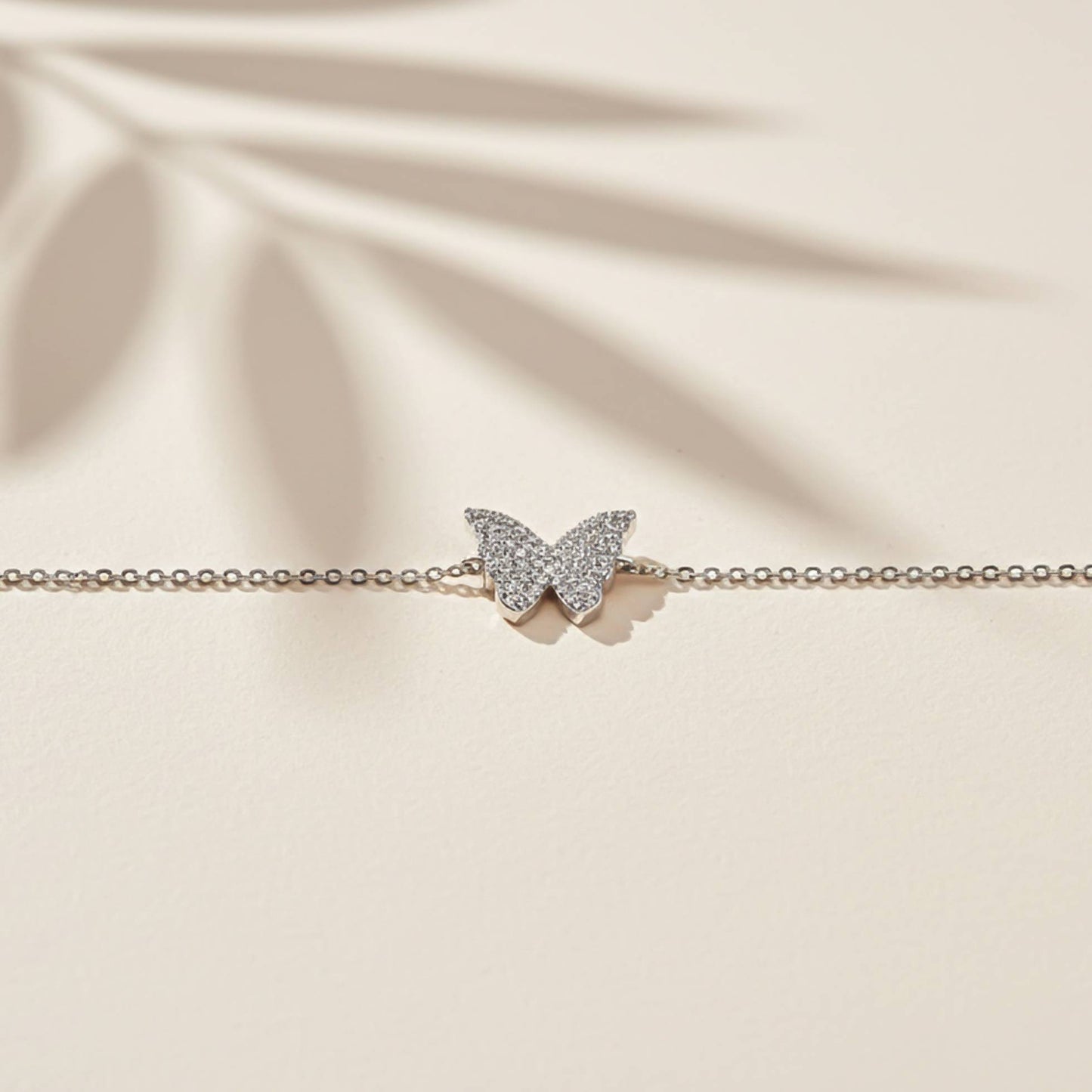 Silver Butterfly Charm Bracelet