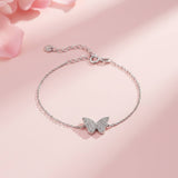Silver Butterfly Charm Bracelet Gold Vermeil (2.5 Micron)