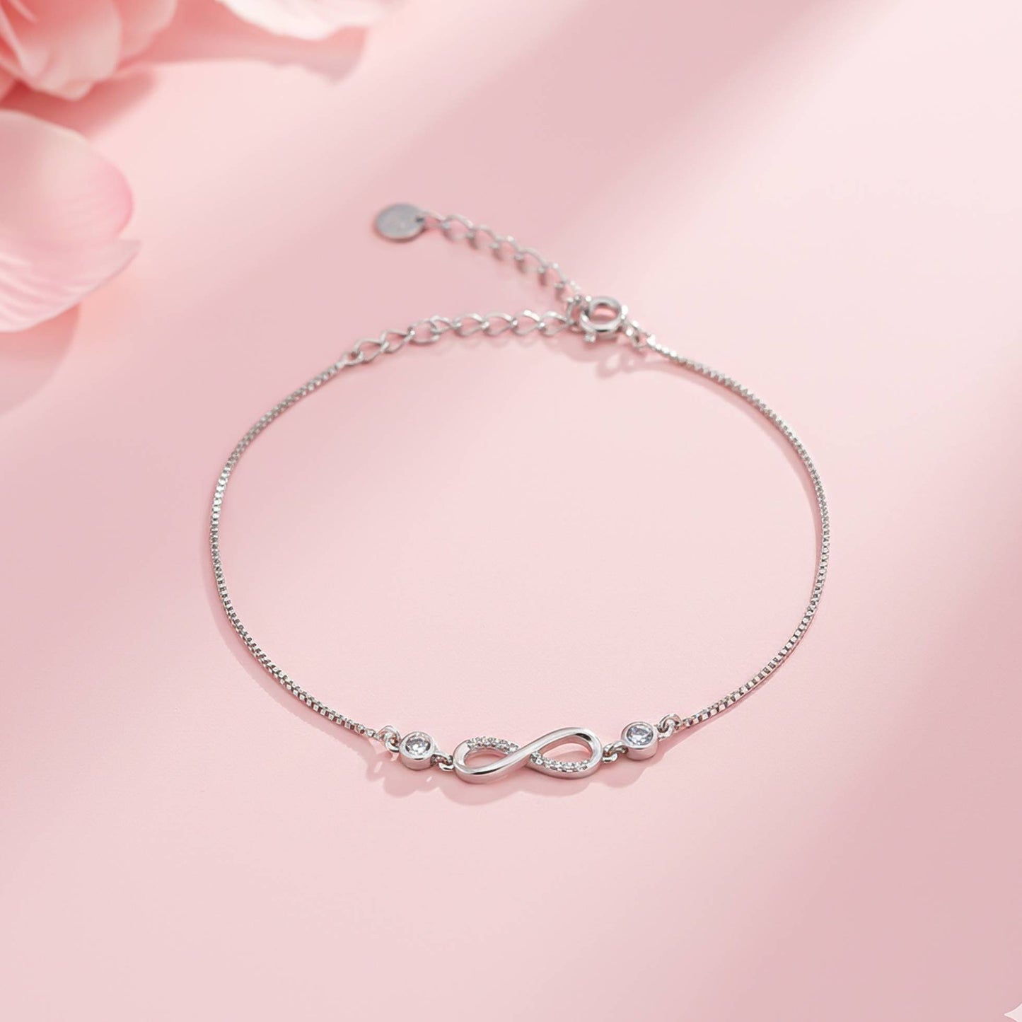 Silver Infinity Love Minimalist Bracelet