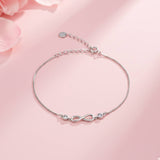 Silver Infinity Love Minimalist Bracelet Gold Vermeil (2.5 Micron)