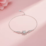 Silver Lotus Flower Bracelet Gold Vermeil (2.5 Micron)