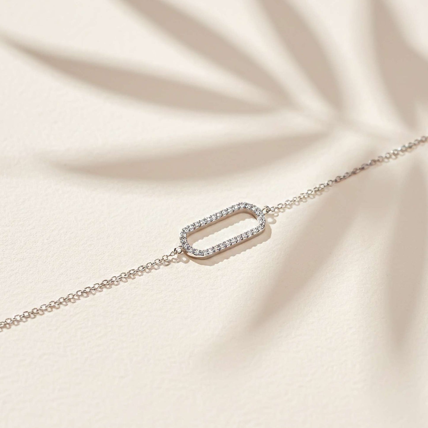 Silver Paperclip Bracelet For Her