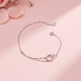 Silver Interlocking Circle Bracelet Gold Vermeil (2.5 Micron)