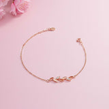 Rose Gold Olive Leaf Bracelet Gold Vermeil (2.5 Micron)
