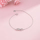 Silver Twin Infinity Love Bracelet Gold Vermeil (2.5 Micron)