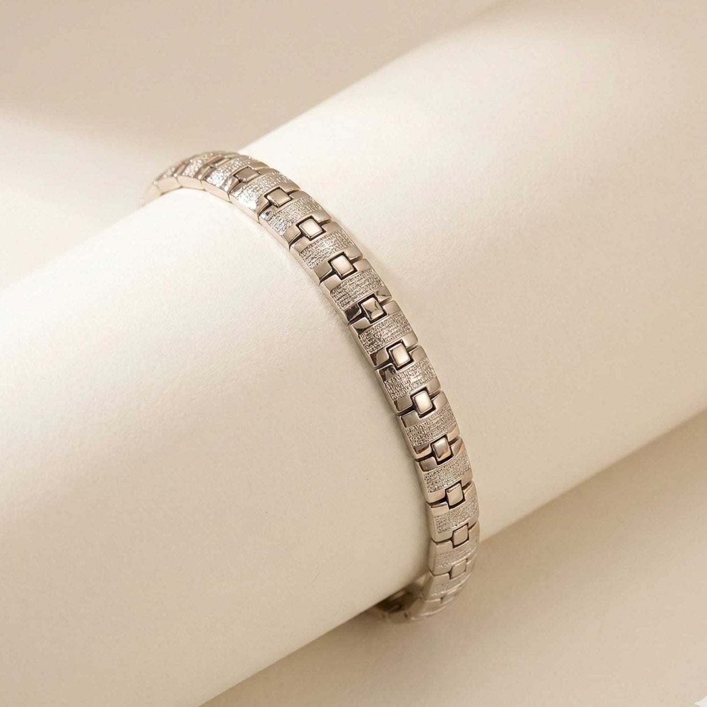 Silver Classic Bracelet For Him