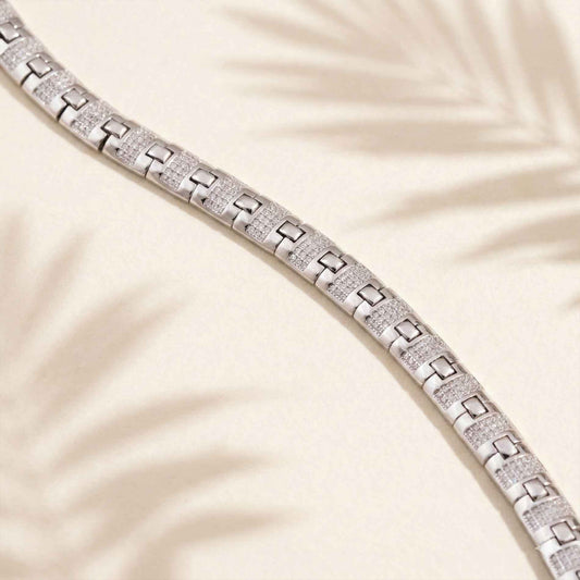 Silver Classic Bracelet For Him