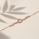 Rose Gold Star Circle Bracelet Gold Vermeil (2.5 Micron)