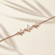 Rose Gold Butterfly Bracelet Gold Vermeil (2.5 Micron)