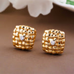Silver Vannerie Cufflinks With Gold Vermeil