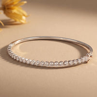 2.00 Ct Round Cut Lab Grown Diamond Dainty Beaded Tennis Bracelet for Women White