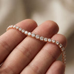 8.05 Ct Round Cut Lab Grown Diamond Classic Tennis Bracelet Rose Gold