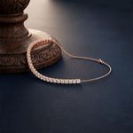 8.05 Ct Round Cut Lab Grown Diamond Classic Tennis Bracelet Rose Gold
