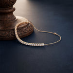 8.05 Ct Round Cut Lab Grown Diamond Classic Tennis Bracelet Gold