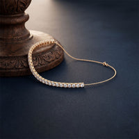 8.05 Ct Round Cut Lab Grown Diamond Classic Tennis Bracelet Gold