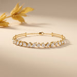 1.05 Ct Multi-Stone Lab Grown Diamond Geometric Station Bracelet