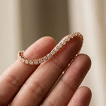 1.95 Ct Round Cut Lab Grown Diamond Classic Line Tennis Bracelet for Women Rose Gold