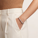 3.45 Ct Round Cut Lab Grown Diamond Inset Sparkle Bangle Bracelet for Women White