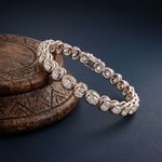 6.80 Ct Cushion Cut Lab Grown Diamond Tennis Bracelet for Women White