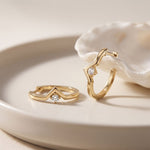0.02 Ct Round Cut Lab Grown Diamond Dainty Hoop Earrings Gold