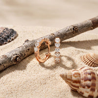 2.50 Ct Heart Cut Lab Grown Diamond Elegant Hoop Earrings Rose Gold