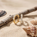 2.50 Ct Heart Cut Lab Grown Diamond Elegant Hoop Earrings Gold