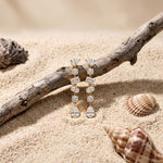 2.90 Ct Multi Stone Lab Grown Diamond Dangle Earrings for Women Gold