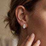 0.50 Ct Oval Cut Lab Grown Diamond Classic Solitaire Stud Earrings for Women Gold