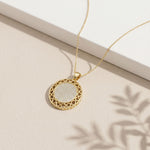 1.15CTW Round Pave Lab Grown Diamond Geometric Medallion Pendant for Women Gold
