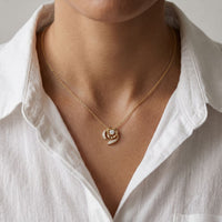 0.35CTW Round Cut Lab Grown Diamond Bloom Swirl Pendant Necklace for Women Gold