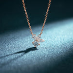 2.15CTW Round & Marquise Cut Lab Grown Diamond Floral Cluster Pendant Necklace Rose Gold