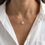 2.40CTW Round Cut Lab Grown Diamond Halo Solitaire Pendant Necklace Gold