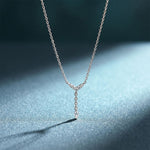 0.30CTW Round & Marquise Cut Lab Grown Diamond Drop Pendant Necklace White