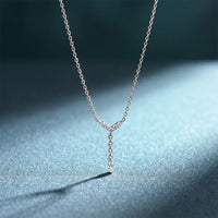 0.30CTW Round & Marquise Cut Lab Grown Diamond Drop Pendant Necklace White