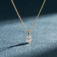 1CTW Oval Cut Lab Grown Diamond Solitaire Pendant Necklace Gold