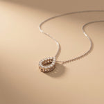 1.05 Ct Round Cut Lab Grown Diamond Pear Shape Pendant for Women White
