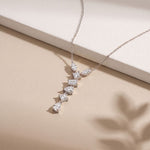 3.50 Ct Multi Cut Lab Grown Diamond Drop Pendant for Women White