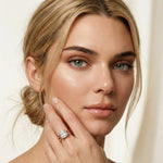 2 CTW Cushion Cut Lab Grown Diamond Engagement Ring, Twin Shank Rose Gold