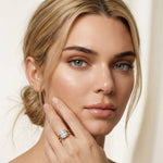 2 CTW Cushion Cut Lab Grown Diamond Engagement Ring, Twin Shank Gold
