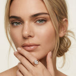 Oval Lab Grown Diamond Split Shank Engagement Ring For Women Rose Gold