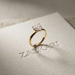 1.5Ct Heart Shape Lab Grown Diamond Solitaire Valentine Ring Gold