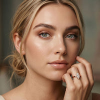 1.5CT Marquise Cut Lab Grown Diamond Celestia Engagement Ring For Women Rose Gold