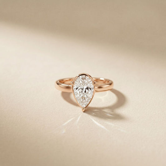 1.5Ct Aurielle Pear Lab Grown Diamond Ring