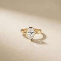1.5Ct Aurielle Pear Lab Grown Diamond Ring Gold